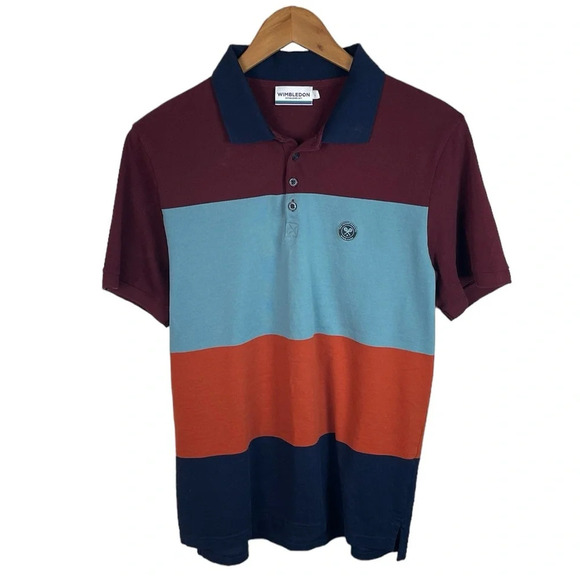 PO771 Men’s Wimbledon Tennis Tournament Preppy Polo Shirt L - Picture 1 of 5
